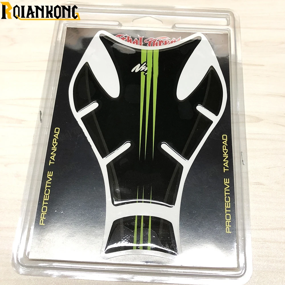 

Motorcycle Decal Gas Oil Fuel Tank Pad Protector Skull Sticker For Kawasaki Ninja 300 Ninja 300R Ninja 400R 650 2015 2014 2013