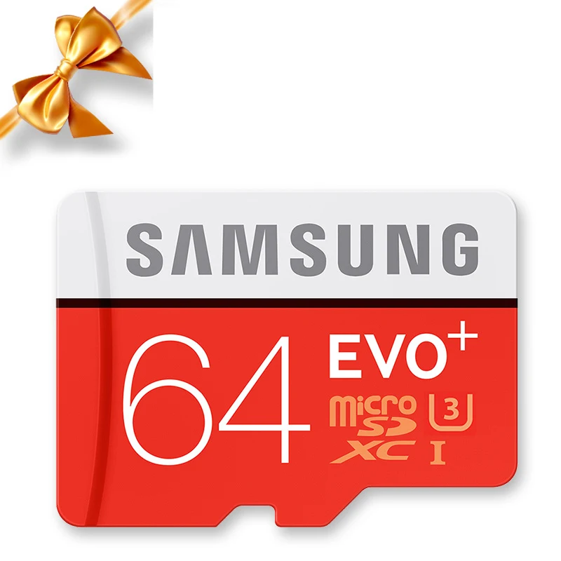 SAMSUNG оригинальная Micro sd карта 256G 128GB 64GB 100 МБ/с. класс 10 U3 U1 SDXC класс EVO+ флеш-карта памяти Microsd TF/SD карты - Емкость: 64GB-NO-Adater-CR