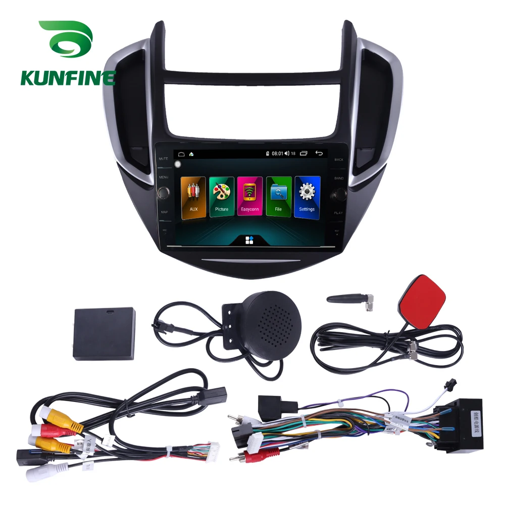 Discount Octa Core 4GB RAM 64GB ROM Android 8.1 Car DVD GPS Player Deckless Car Stereo For Chevrolet TRAX 2014-2016 Radio Headunit 4