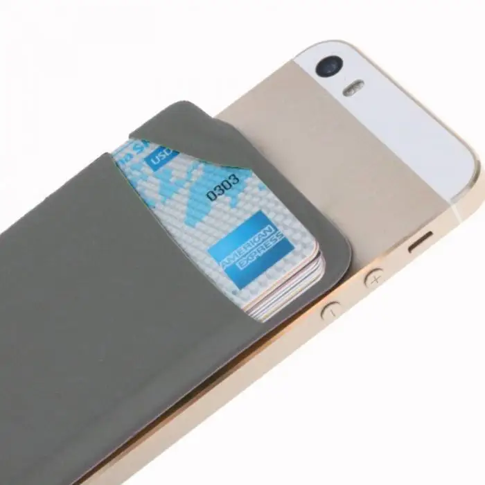 Клейкая Кредитная карта Карманный чехол для наклейки держатель чехол сплошной цвет для мобильного телефона-шопинг ND998