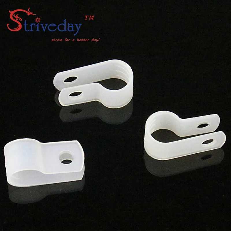 

1000pcs/lot White Type R Line deduction Wiring Accessories Type R Line Card Clamps 8.4mm Cable retention Clips