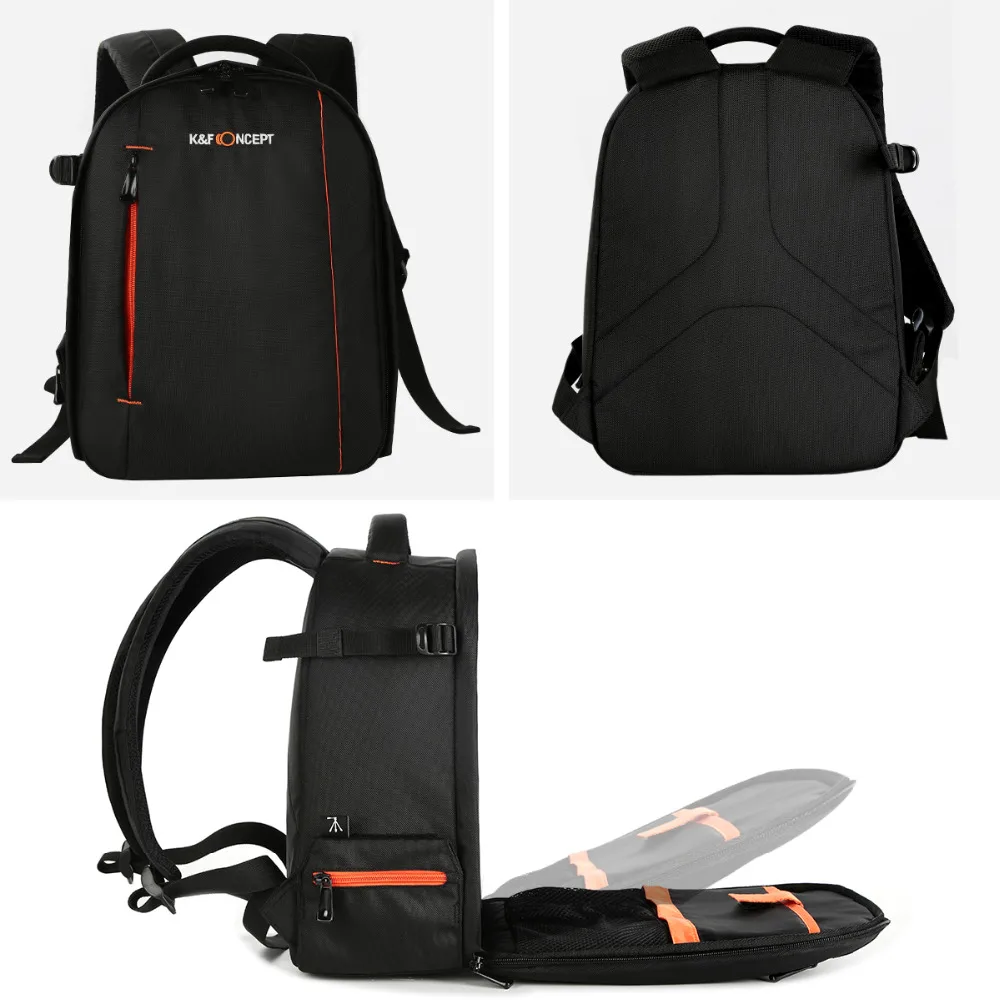 K & F CONCEPT Высококачественный водонепроницаемый рюкзак для DSLR SLR камеры сумка