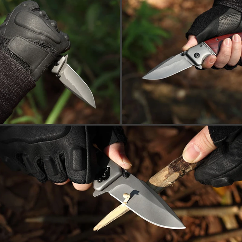 

HOT SALE Folding Knife 57HRC 5Cr15Mov Blade Survival Utility Portable Pocket Tactical Hunting EDC Tool Knives Folding Blade