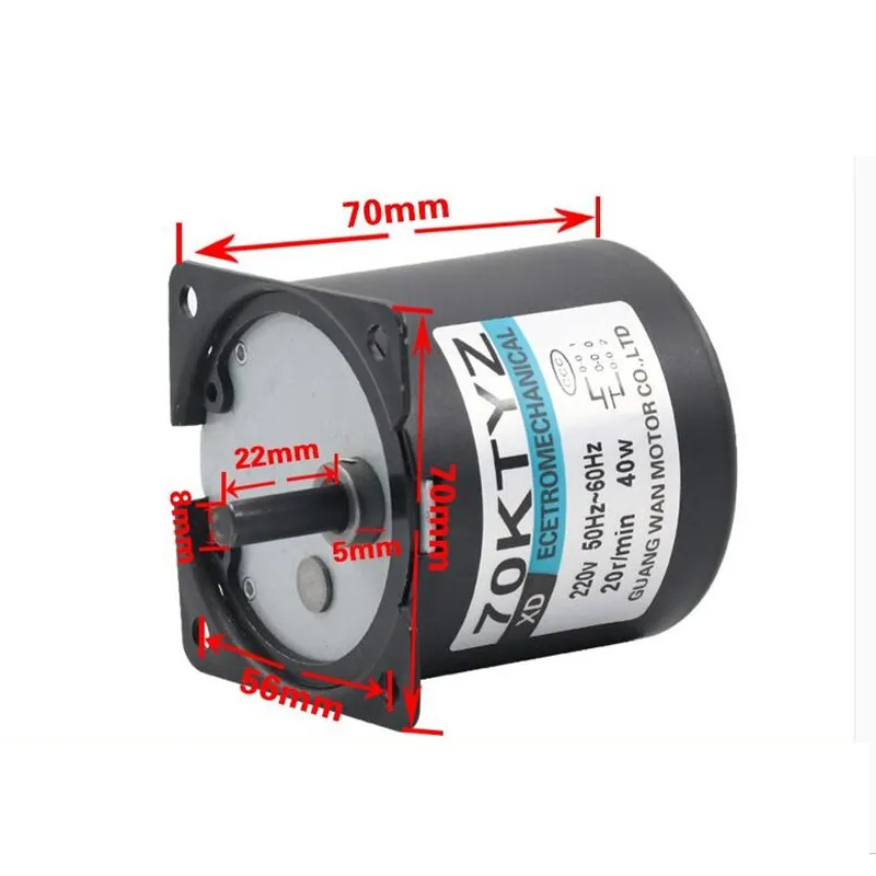 220 v ac 40 w baixa velocidade 01