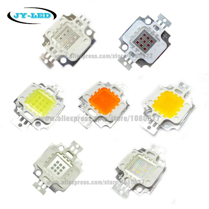 

2pcs 45mil 10W High Power Integrated LED For Floodlight Light Source Warm White/Red/Green/Blue/Yellow/RGB/Full Spectrum/UV