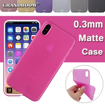 

100pcs 0.3mm Ultra Thin Slim Matte Frosted Transparent Clear Soft PP Case Cover For iPhone 11 Pro Max XS XR X 8 7 6 6S Plus Case