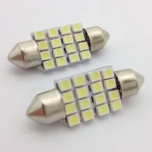 Автомобильные аксессуары для стайлинга автомобилей 2 шт. светодиодный 12 в SMD автомобильный купол фестон интерьерный светильник 42 мм лампа ярко-белая для фокуса универсальные автомобили