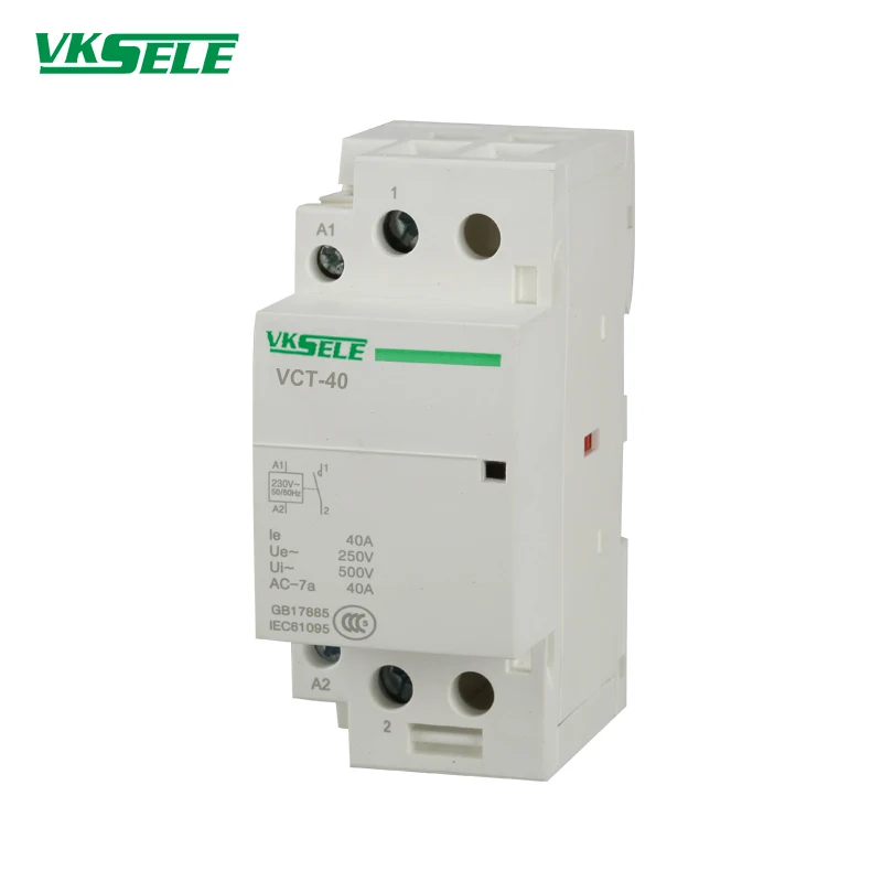VCT/BCH8 серия 16A 20A 25A 40A 63A 1 полюсный NO или NC бытовой контактор магнитный