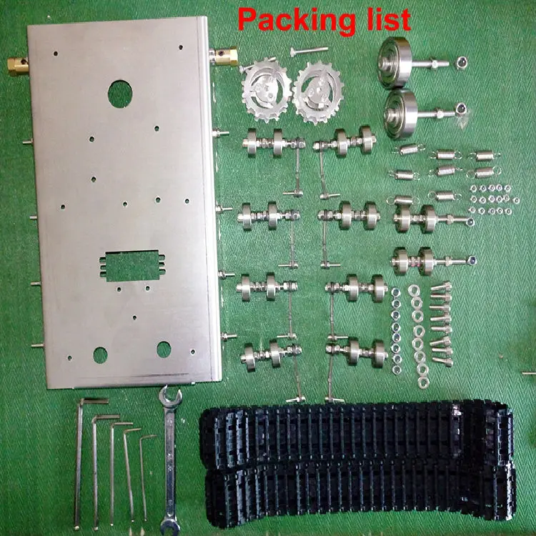 Танк робот DIY шасси умный трек с двумя углеродными щетками мотор для Arduino танки из нержавеющей стали, t100