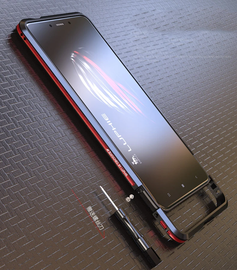 LUPHIE противоударный чехол для Xiaomi Redmi Note 4X чехол два цвета Алюминиевый металлический бампер Футляр для Redmi 4X coque