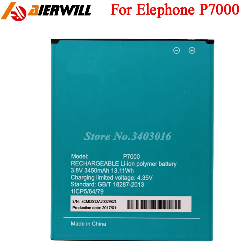 For Elephone P7000 Battery Batterie Bateria Accumulator AKKU 3450mAh  Мобильные телефоны и | Отзывы и видеообзор