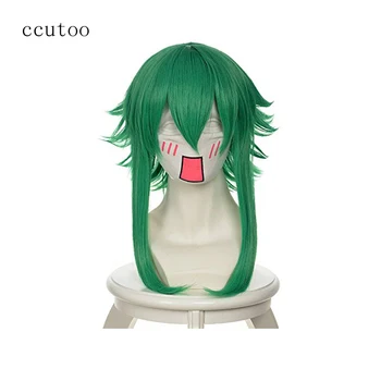 

ccutoo Vocaloid Gami Green /Blue Short Shaggy Layered Synthetic Hair Cosplay Wigs Heat Resistance Fiber