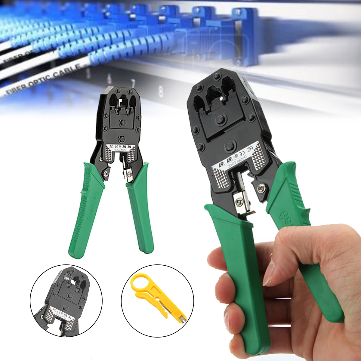 Новый Лучшая цена Network ручной инструмент плоскогубцы и кабельный тестер RJ45 вилка + сапоги RJ45 RJ11 RJ12 жильный кабель щипцы для обжима для резки
