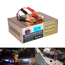 Auto Truck Smart Car Automatic Charger Motorcycle 12v 24v Car Lead Acid Battery Charger Intelligent Pulse Repair 110V/220V car battery charger full automatic 12v 24v intelligent pulse repair car battery charger 220v for cars truck boats motorcycles