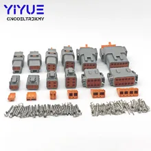 Deutsch DTM детям от 2 до 12 лет P DTM06-2/3/4/6/8/12 S DTM04-2/3/4/6/8/12 P 20-24awg Водонепроницаемый разъем автомобильного герметичный разъем с шпильки