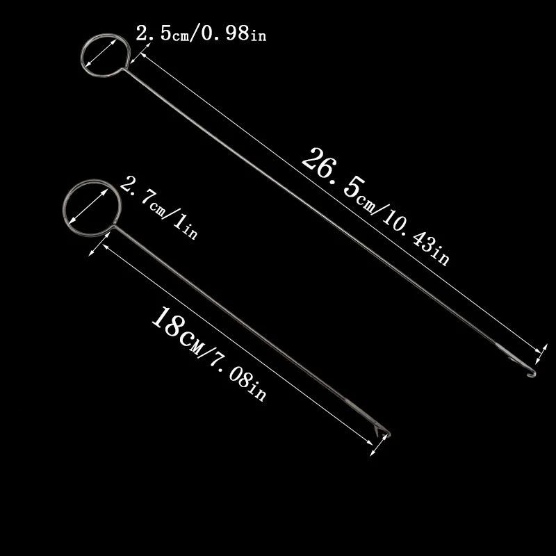 Удлиненный крючок для языка, крючок для вязания крючком, Длинный крючок для вязания крючком, шитье одежды и ткань - Цвет: 2-piece set