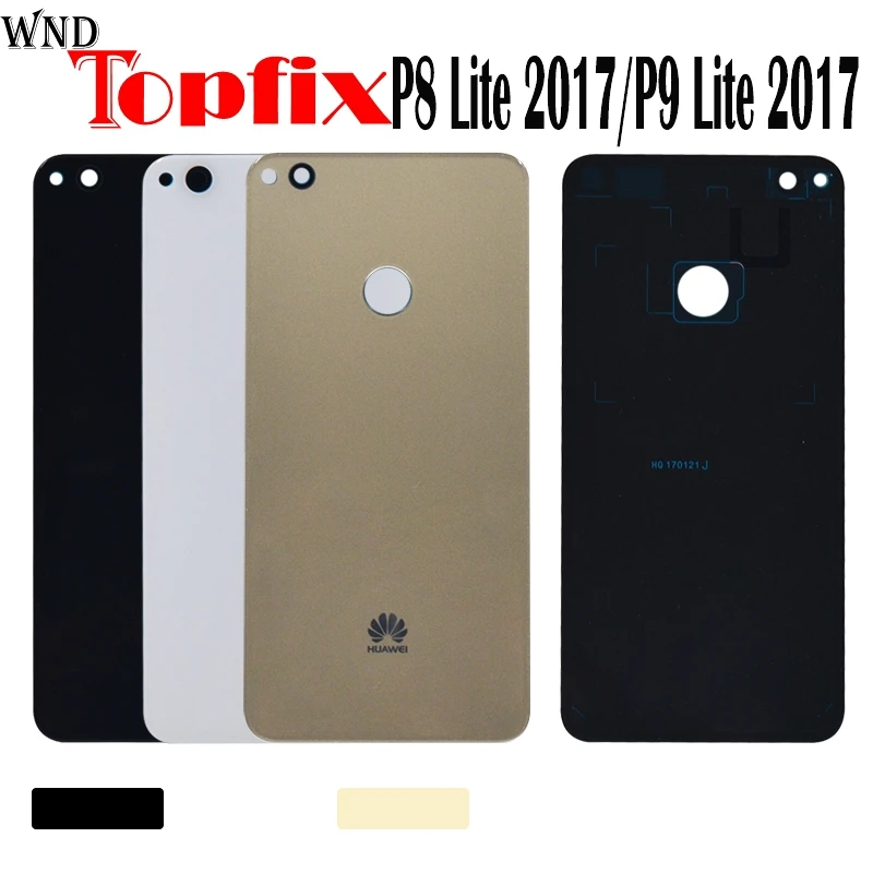 

Huawei P8 Lite 2017 Back Glass Battery Cover Rear Door For Huawei P9 Lite 2017 Back Glass Cover Housing Case Panel Replacement