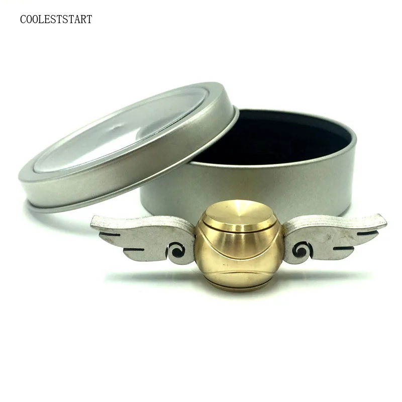 

1PCS Generation 2 Hand Spinner Cupid wing Golden Snitch Fidget Spinner Hand EDC ADHD Copper Fidget