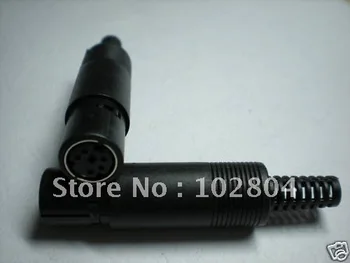 

Mini DIN Jack Female Connector 3 Pin or 4 Pin 5 Pin 6 Pin 8 Pin with Plastic Handle 100 pcs per Lot