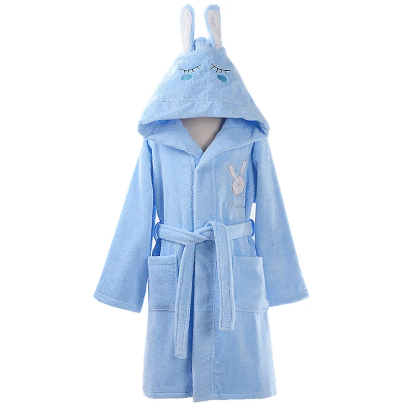 Albornoz con capucha para niños, albornoz para niños, albornoz de toalla de felpa, batas de baño para niño y niña, albornoces, pijamas de toalla para niños, vestidos|Batas| AliExpress