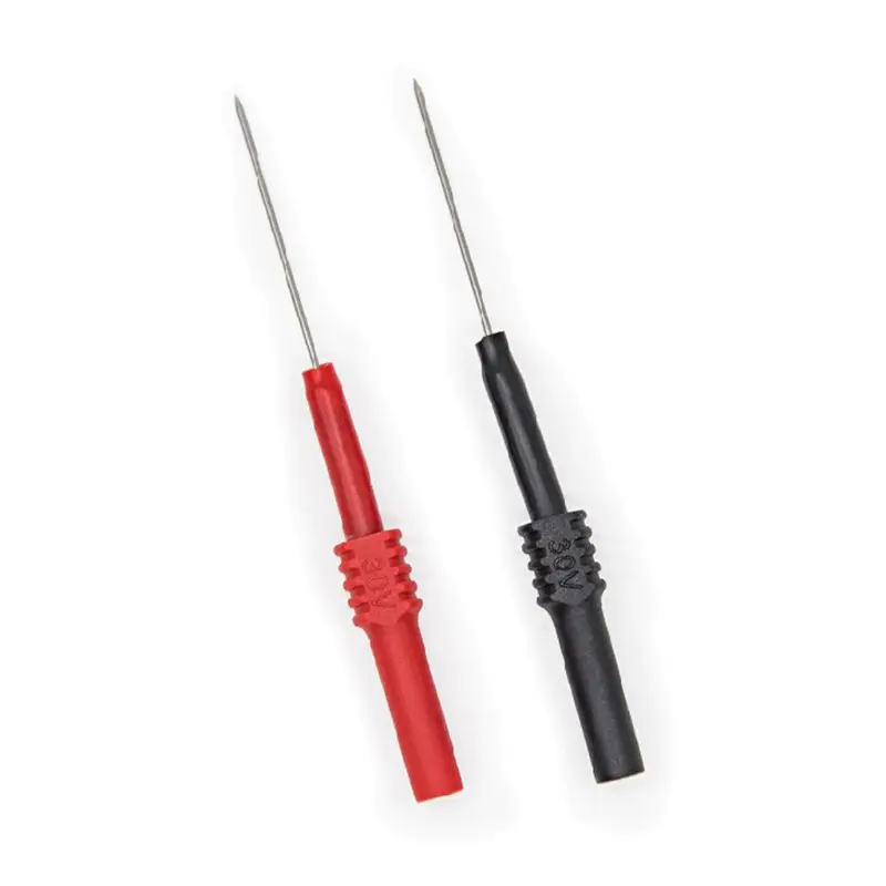 

3.5cm Test Probe Back Needle Table with a Set of Two Black + Red Very Thin Flexible Probe