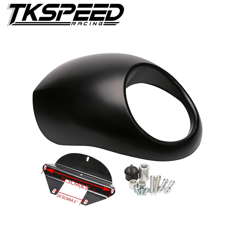 TKSPEED motorcycle Headlight Plastic Front Visor Fairing Cool sportster Mask Bezel For Harley 883 XL1200 Dyna Sportster FX