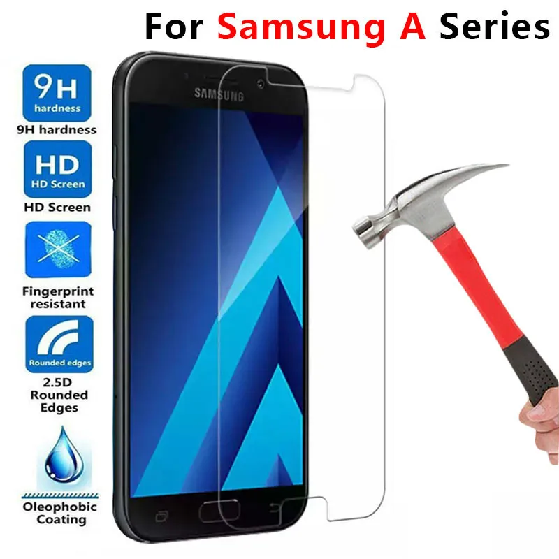 Защитное стекло для Samsung A5 2017 A7 A3 2016 закалённое экрана на Galaxy A 3 5 7 3a 5a 7a A52017 A52016
