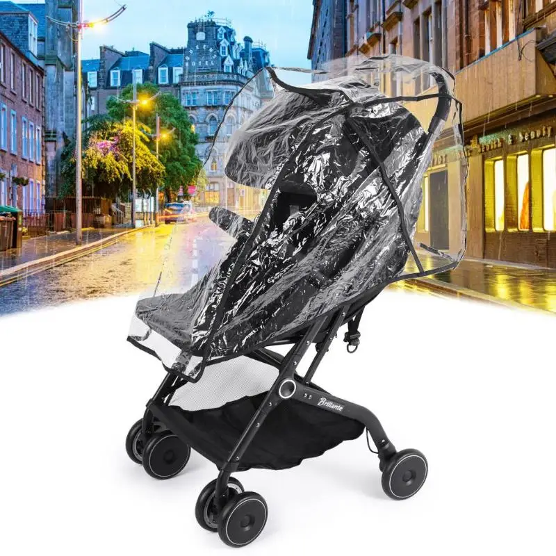 Baby Stroller Accessories Universal Rain Cover Mosquito Net Zipper Wind Dust Shield Waterproof Raincover for Pushchairs Supply baby stroller accessories desk	