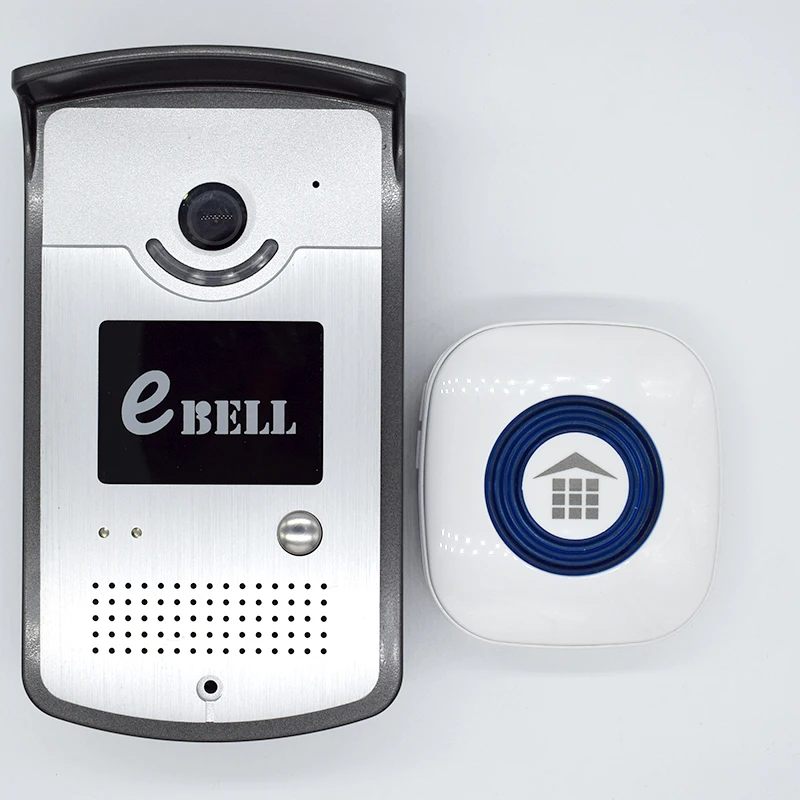 

HD 1.0MP WiFi Video Door phone intercom Doorbell Smart Home Wireless Unlock Camera Doorbell+One Wireless Indoor Bell
