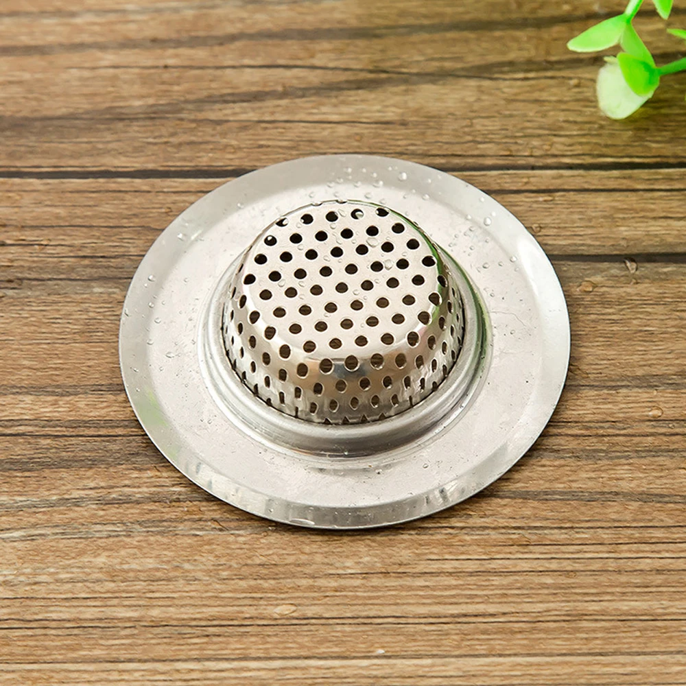 1x Kitchen Sink Strainers Stainless Steel Basket Drain Protector Stopper Plug