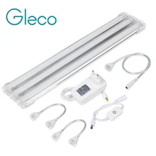 1Set 3PCS 30CM LED Bar Light Touch Dimmer 24V Adapter Seamless Connecting Rigid LED Strip Milky