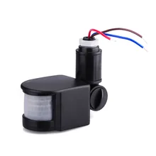 Interruptor de luz infravermelho automático da parede do detector do sensor de movimento de pir do diodo emissor de luz 12 v 220 v 140 graus 12 m