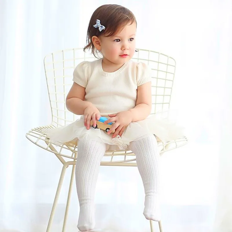 Solid Baby Tights for Girl Newborn Baby Stocking Kids Toddler Cotton