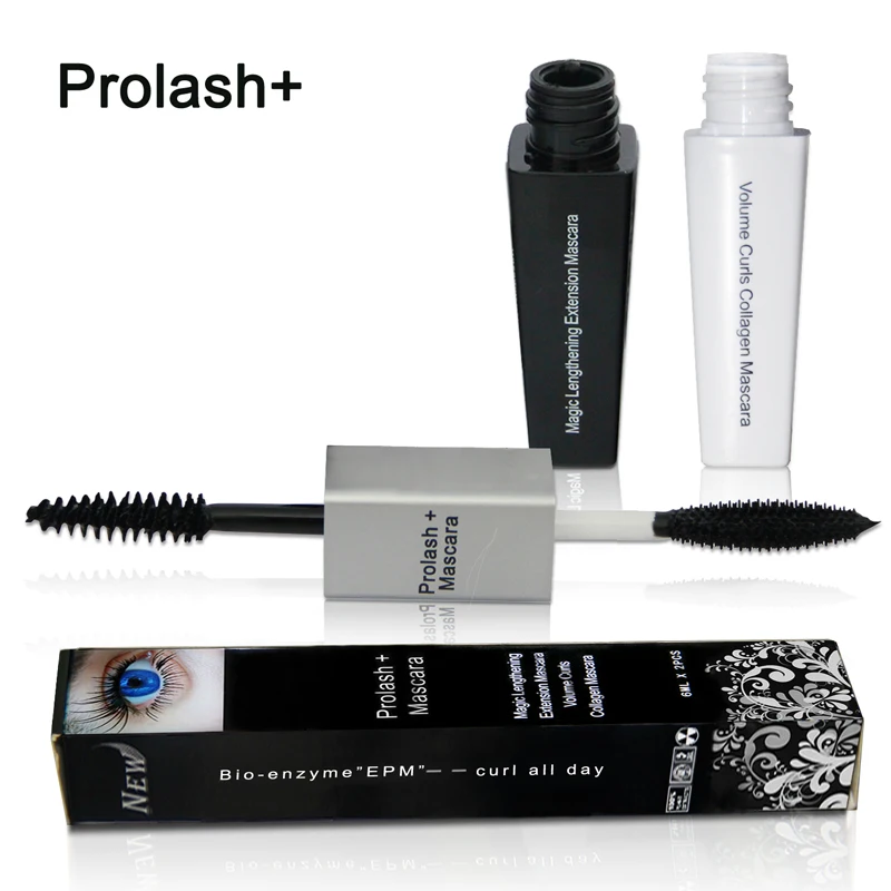 

Prolash+ Best Volume Fiber Mascara Lash Extension Curl Eye Makeup Double Head Mascara Lengthening Black Rimel Waterproof Bio-EPM