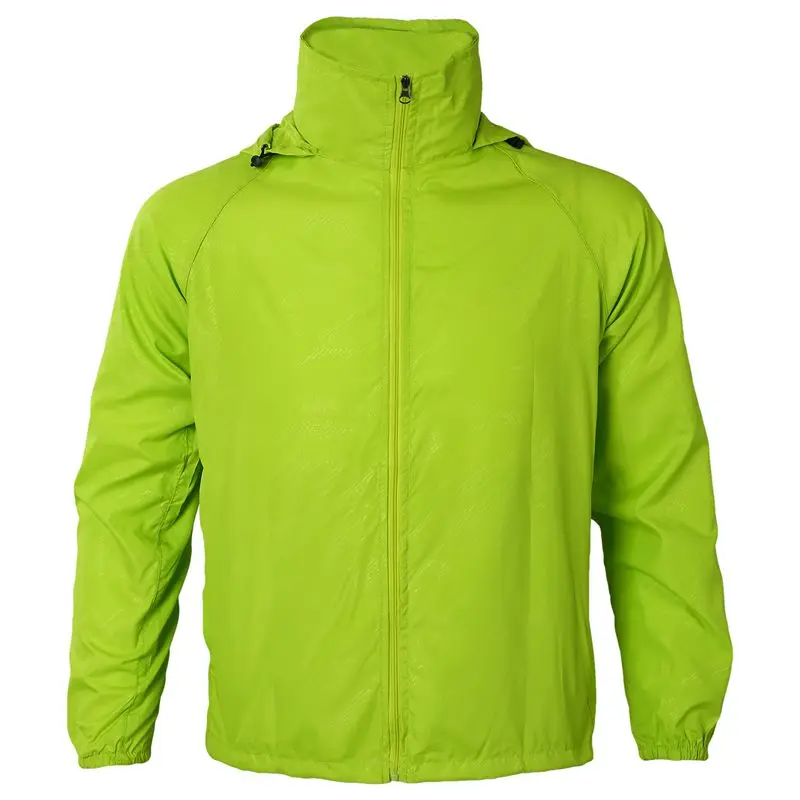 

Outdoor Unisex Cycling Running Waterproof Windproof Jacket Rain Coat -Fruit Green,XXXL #8