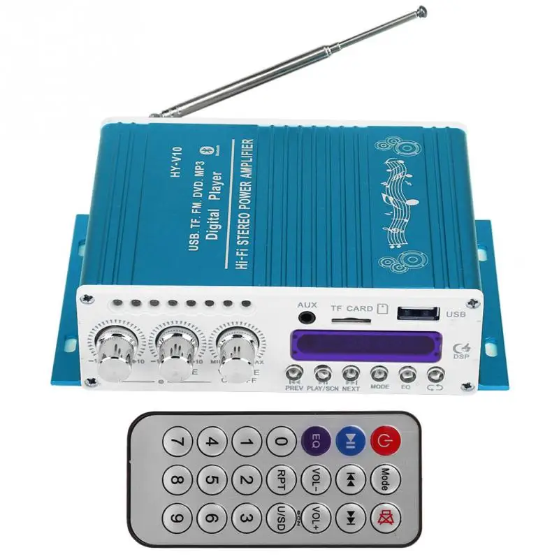 

Car Digital Audio AMP Bluetooth HiFi Stereo Mini Amplifier Aluminum alloy Stereo Amplifier 12V/5A stereo amplifier accessories