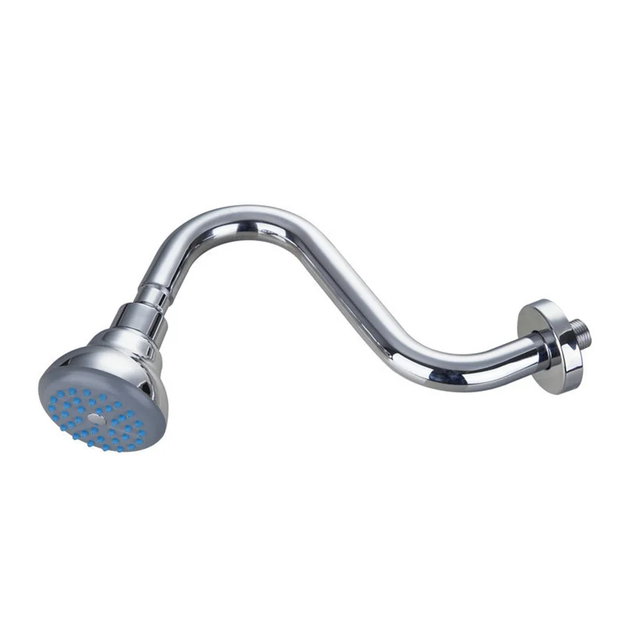 

Wall Mounted 3.4" A Grade ABS Plastic Round Shower Head With Curved Shower Arm With Shower Heads D0245619