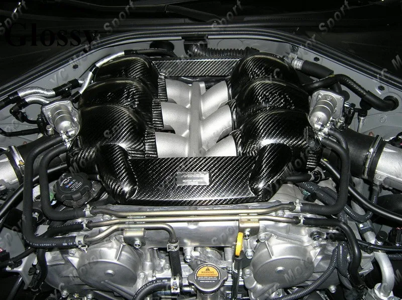 

Car Accessories Carbon Fiber Engine Cover Fit For 2008-2015 R35 GTR CBA DBA VR38DETT Mines Style Engine Cover