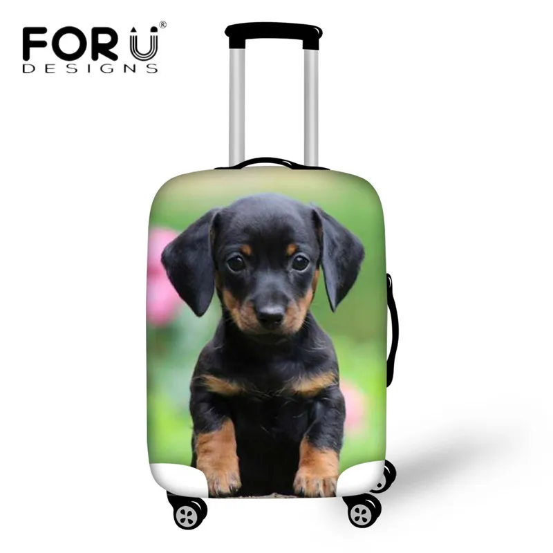 Forudesigns, милое животное Чехол для багажа одежда для собак 3D печать пыли дождевики для 18-30 дюймов тележка чехол дорожные аксессуары - Цвет: HK210