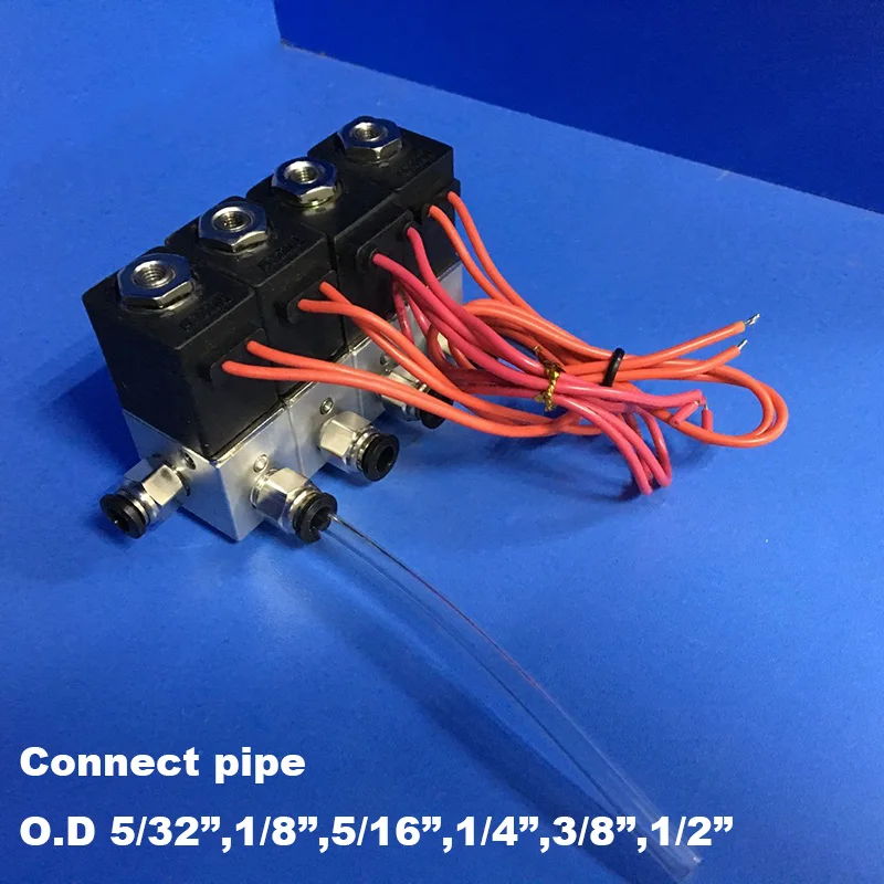 4 шт. коллектор клапан подключения труба o 5/32 1/8 5/16 1/4 3/8 1/2 алюминиевый электромагнитный клапан 3V1-06 220 В, 12 В, 24 В постоянного тока, клапан прямого действия