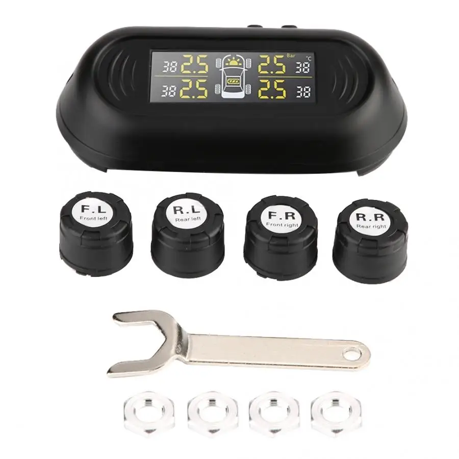 

Pressure Sensor Car TPMS Tire Pressure Monitor System External Digital Tyre Pressure Sensor with LCD Display Tire Pressure NEW