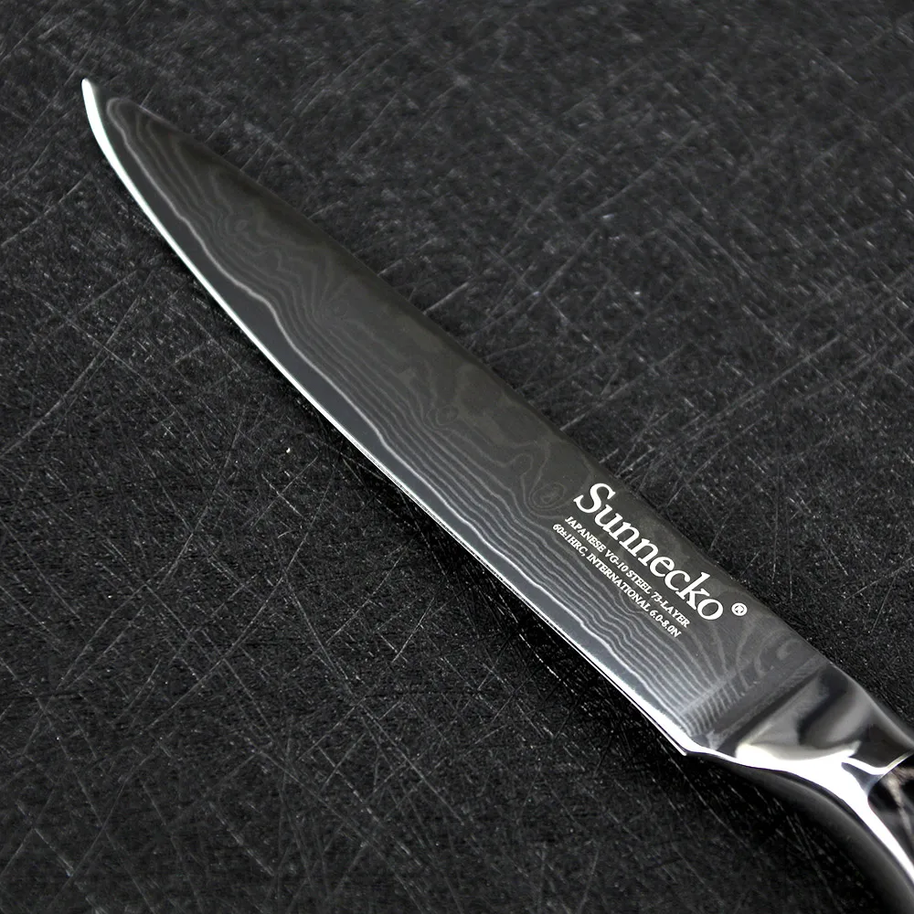 SUNNECKO 2 шт. нож шеф повара 6 &quotкухонные ножи набор японский Дамасская сталь бритва