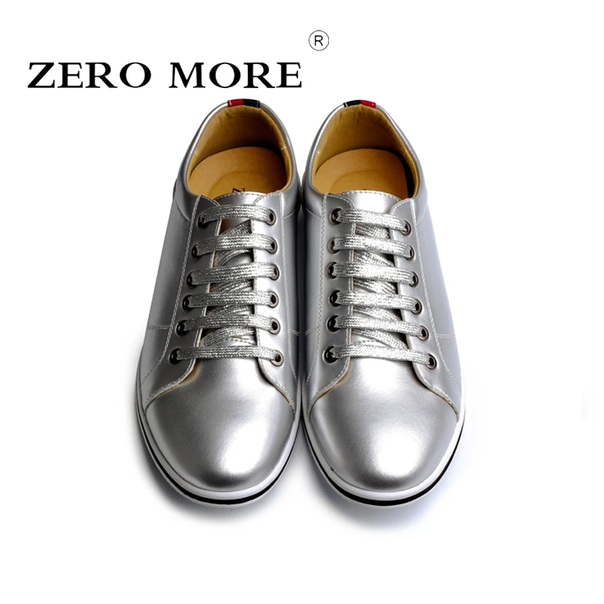 ZERO MORE/Мужская обувь; Повседневная модная обувь; Лидер продаж; легкая обувь золотого и серебряного цвета; Классическая обувь; Новинка; мужская повседневная обувь; большие размеры;