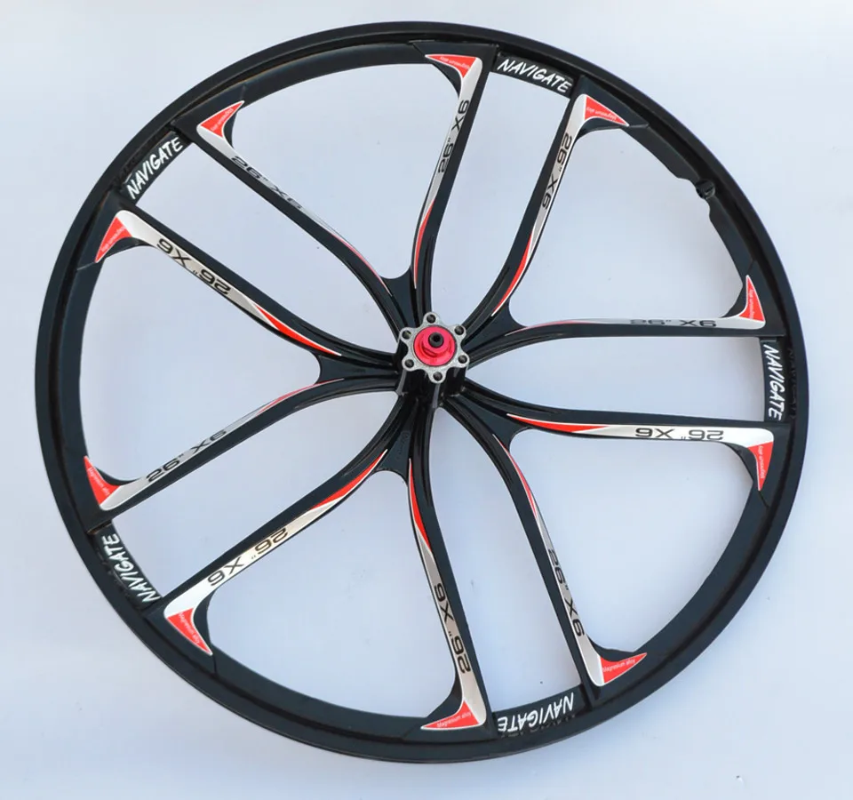 Perfect 2016 The New 26-Inch Mountain Bike Magnesium Alloy One Piece Ten Spokes Wheel Compatible 8/9/10 Speed Cassette Sprockets 12 Perfect 2016 The New 26-Inch Mountain Bike Magnesium Alloy One Piece Ten Spokes Wheel Compatible 8/9/10 Speed Cassette Sprockets 12