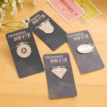 Новые креативные канцелярские принадлежности металлические закладки журнал ярлык для чтения производитель книг Paperclip Бэтмен мультфильм дизайн