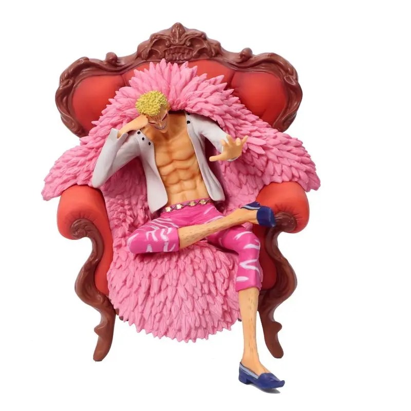 

Anime One Piece Action Figure Donquixote Doflamingo Sitting On Sofa PVC Collection Model Toy Birthday Gift doll gift