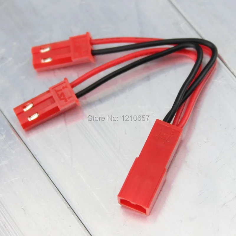 

1pcs JST Y Connector 1 Female to 2 Male Plug Battery Conversion RC Cable