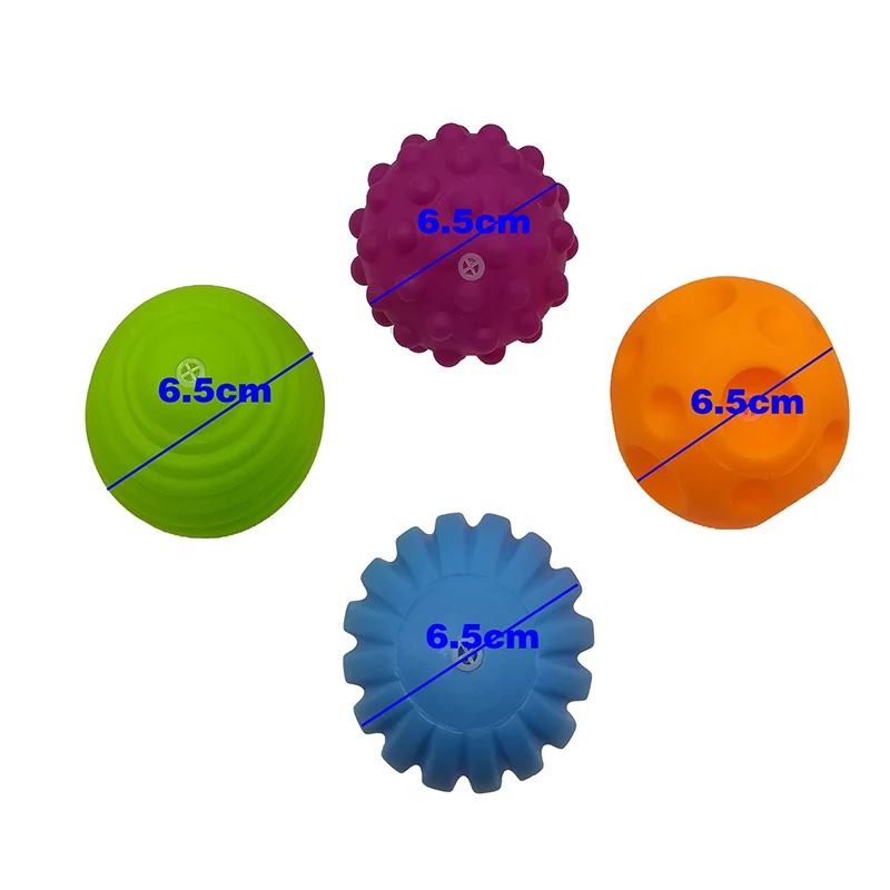 Детский мяч, сенсорная игрушка для ребенка, резиновая текстурированная, мульти тактильные ощущения, сенсорные игрушки, детские Обучающие массажные мягкие шарики