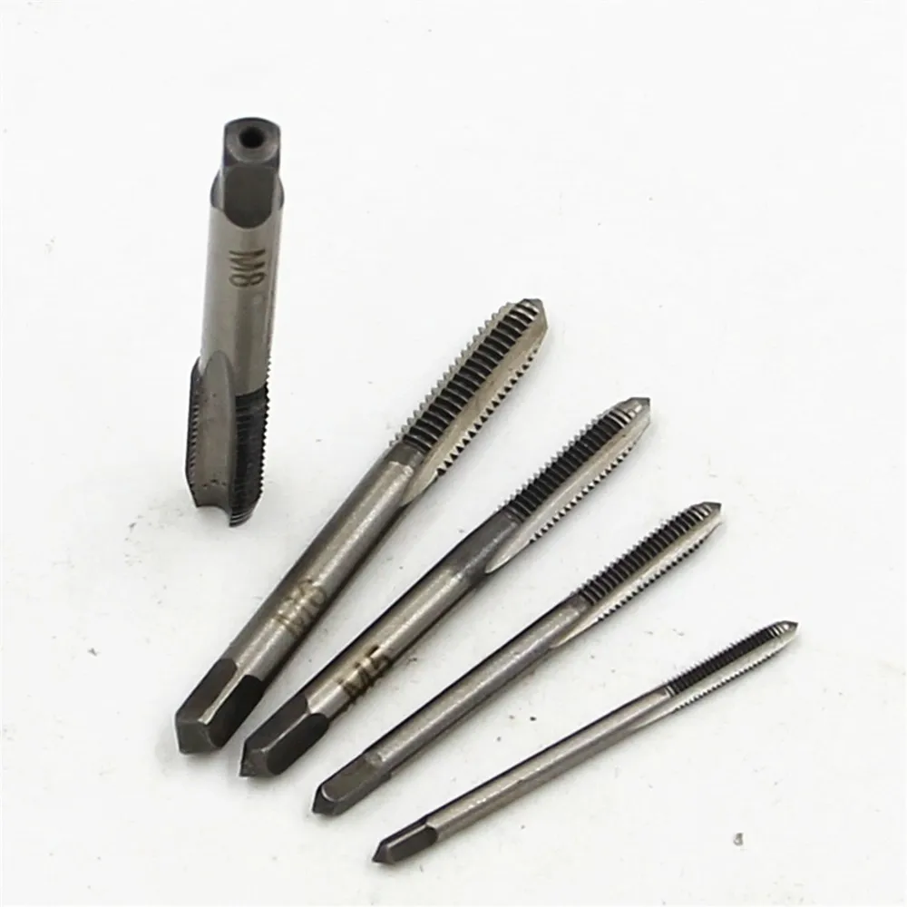 2017 Woodworking Drill Bit 5pcs Titanium Coated Hss Spiral Flute Metric Threading Taps Taper