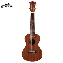 Mini Acoustic Guitar 23 inch Ukulele Full Sapele Musical Stringed Instruments 4 Strings Guitar 17 Frets Rosewood Guitars UC-110 shengque factory custom bc rich bass guitar 4 strings brown color electric guitars with black hardwares musical instruments shop